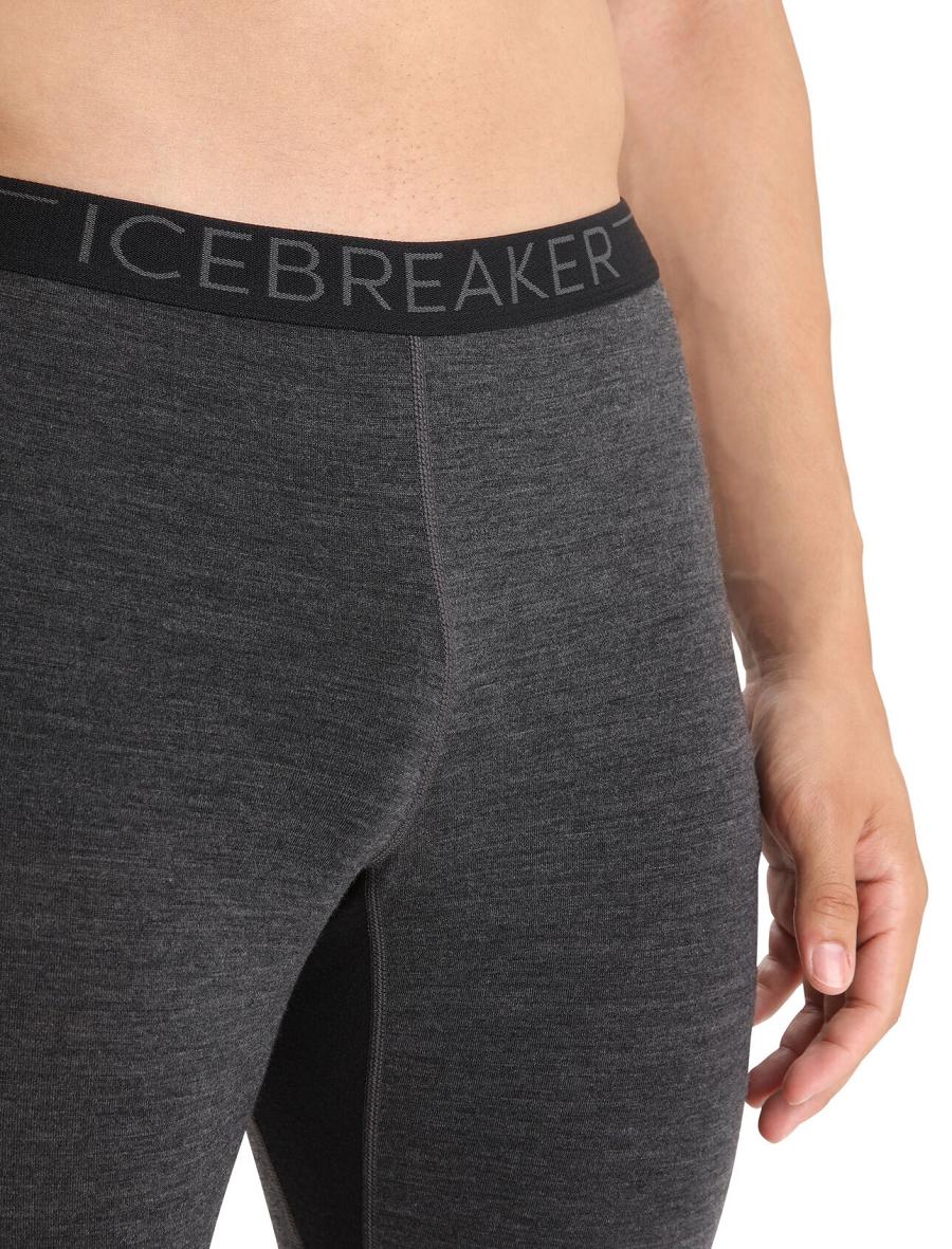 Leggings Icebreaker BodyfitZone™ Merino 260 Zone Thermal Homme Noir | FR 1138CTVE